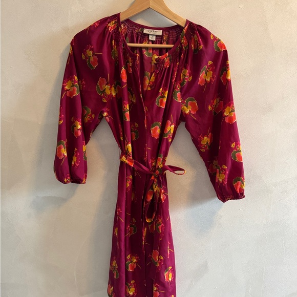 Tucker Dresses & Skirts - Target x Tucker - Vibrant Floral Dress with Waist Tie - Size XS